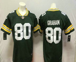 Men's Green Bay Packers #80 Jimmy Graham Green Team Color 2018 Vapor Untouchable Stitched NFL Nike Limited Jersey