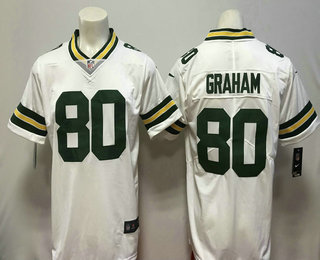Men's Green Bay Packers #80 Jimmy Graham White 2018 Vapor Untouchable Stitched NFL Nike Limited Jersey
