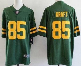 Men's Green Bay Packers #85 Tucker Kraft Limited Green Alternate Vapor Jersey