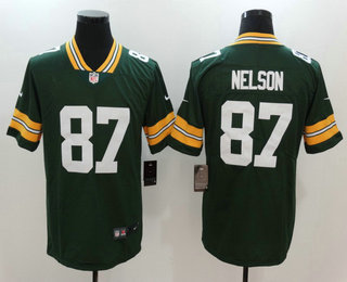 Men's Green Bay Packers #87 Jordy Nelson Green 2017 Vapor Untouchable Stitched NFL Nike Limited Jersey