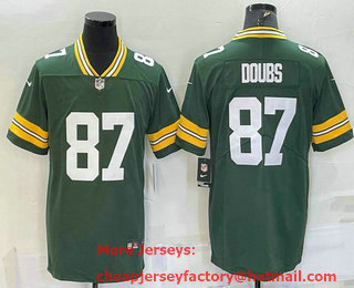 Men's Green Bay Packers #87 Romeo Doubs Green 2022 Vapor Untouchable Stitched NFL Nike Limited Jersey