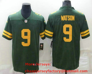 Men's Green Bay Packers #9 Christian Watson Green Yellow 2021 Vapor Untouchable Stitched NFL Nike Limited Jersey
