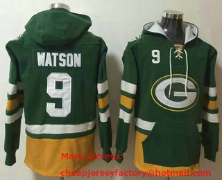 Men's Green Bay Packers #9 Christian Watson NEW Green Pocket Stitched NFL Pullover Hoodie