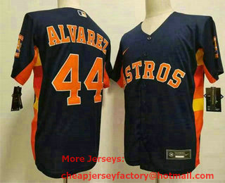 Men's Houston Astros #44 Yordan Alvarez Navy Blue Stitched MLB Cool Base Nike Jersey 01