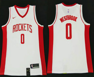 Men's Houston Rockets #0 Russell Westbrook New White 2019 Nike Swingman Stitched NBA Jersey