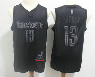 Men's Houston Rockets #13 James Harden MVP Black 2019 Nike Swingman Stitched NBA Jersey