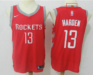 Men's Houston Rockets #13 James Harden New Red 2017-2018 Nike Authentic Stitched NBA Jersey