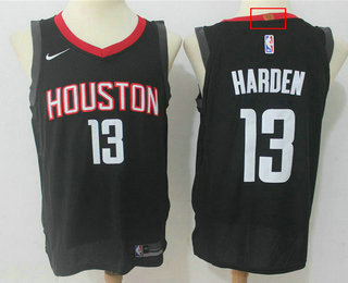 Men's Houston Rockets #13 James Harden New Black 2017-2018 Nike Authentic Stitched NBA Jersey