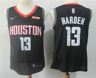 Men's Houston Rockets #13 James Harden New Black 2018 Nike Swingman ROKiT Stitched NBA Jersey