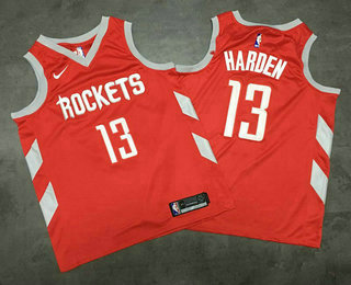 Men's Houston Rockets #13 James Harden New Red 2017-2018 Nike AU Stitched NBA Jersey