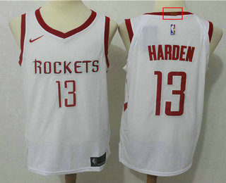 Men's Houston Rockets #13 James Harden New White 2017-2018 Nike Authentic Stitched NBA Jersey