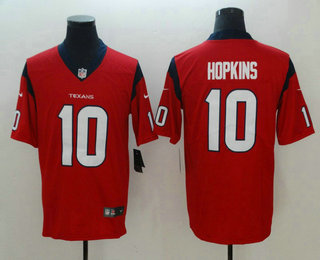Men's Houston Texans #10 DeAndre Hopkins Red 2017 Vapor Untouchable Stitched NFL Nike Limited Jersey