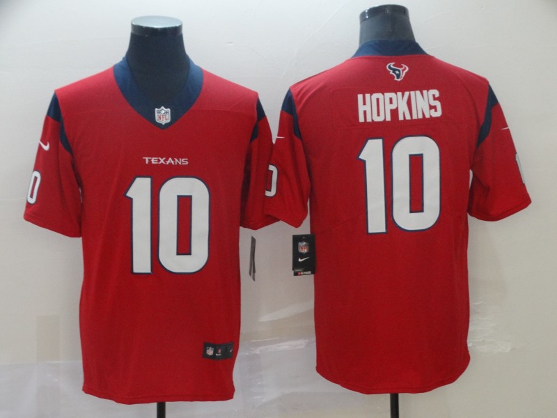 Men's Houston Texans #10 DeAndre Hopkins Red NEW 2019 Vapor Untouchable Stitched NFL Nike Limited Jersey