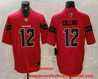 Men's Houston Texans #12 Nico Collins Red Vapor Untouchable Stitched Jersey