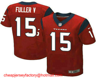 Men's Houston Texans #15 Will Fuller V Red Alternate Stitched NFL Nike Elite Jersey