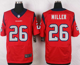 Men's Houston Texans #26 Lamar Miller Red Alternate NFL Nike Elite Jersey