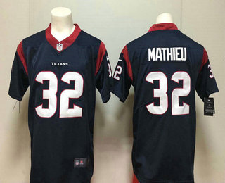 Men's Houston Texans #32 Tyrann Mathieu Navy Blue 2017 Vapor Untouchable Stitched NFL Nike Limited Jersey