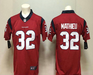 Men's Houston Texans #32 Tyrann Mathieu Red 2017 Vapor Untouchable Stitched NFL Nike Limited Jersey