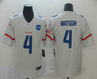 Men's Houston Texans #4 Deshaun Watson White 2019 City Edition Vapor Stitched NFL Nike Limited Jersey