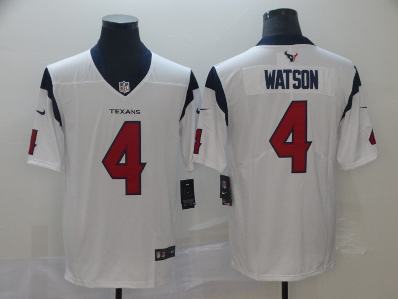 Men's Houston Texans #4 Deshaun Watson White NEW 2019 Vapor Untouchable Stitched NFL Nike Limited Jersey