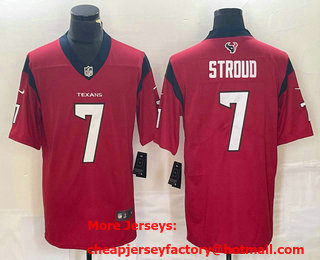 Men's Houston Texans #7 CJ Stroud Red 2022 Vapor Untouchable Stitched Nike Limited Jersey