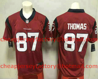 Men's Houston Texans #87 Demaryius Thomas Red 2017 Vapor Untouchable Stitched NFL Nike Limited Jersey