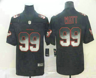 Men's Houston Texans #99 J.J. Watt Black 2019 Vapor Smoke Fashion Stitched NFL Nike Limited Jersey
