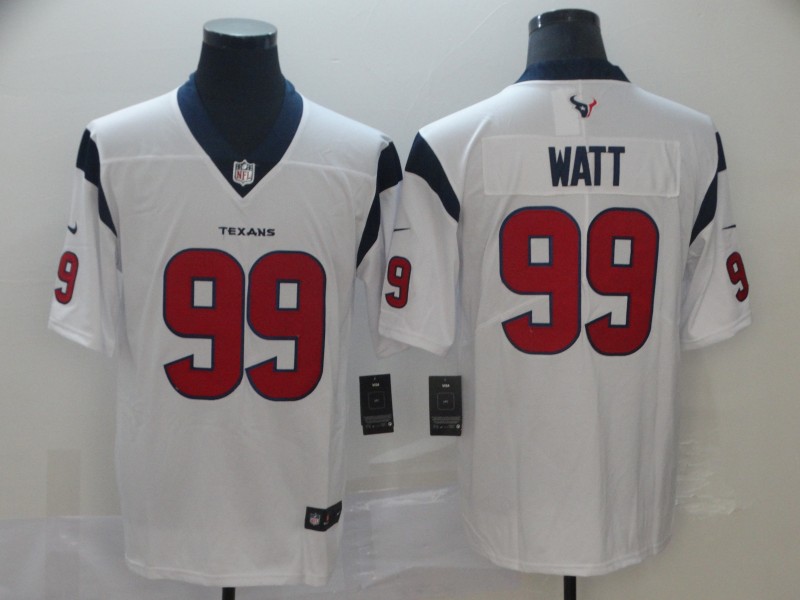 Men's Houston Texans #99 J.J. Watt White NEW 2019 Vapor Untouchable Stitched NFL Nike Limited Jersey