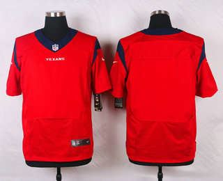Men's Houston Texans Blank Red Alternate NFL Nike Elite Jersey