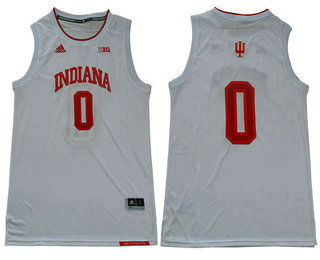 Men's Indiana Hoosiers #0 Romeo Langford White College Basketball Jersey
