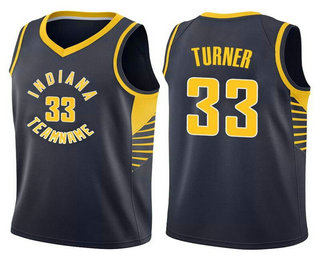 Men's Indiana Pacers #33 Myles Turner New Navy Blue 2017-2018 Nike Swingman Stitched NBA Jersey