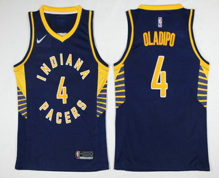 Men's Indiana Pacers #4 Victor Oladipo New Navy Blue 2017-2018 Nike Swingman Stitched NBA Jersey