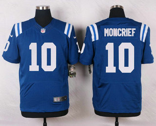 Men's Indianapolis Colts #10 Donte Moncrief Royal Blue Team Color NFL Nike Elite Jersey