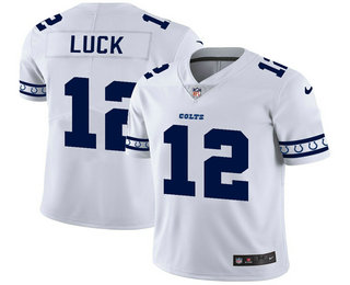 Men's Indianapolis Colts #12 Andrew Luck White 2019 NEW Vapor Untouchable Stitched NFL Nike Limited Jersey