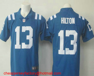 Men's Indianapolis Colts #13 T.Y. Hilton Royal Blue 2016 Color Rush Stitched NFL Nike Limited Jersey