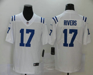 Men's Indianapolis Colts #17 Philip Rivers White 2020 Vapor Untouchable Stitched NFL Nike Limited Jersey