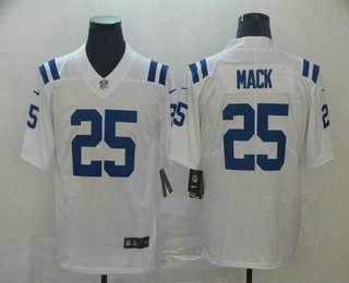 Men's Indianapolis Colts #25 Marlon Mack White 2017 Vapor Untouchable Stitched NFL Nike Limited Jersey