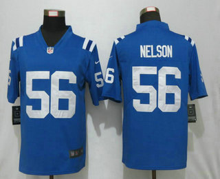 Men's Indianapolis Colts #56 Quenton Nelson Royal Blue 2017 Vapor Untouchable Stitched NFL Nike Limited Jersey