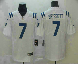Men's Indianapolis Colts #7 Jacoby Brissett White 2017 Vapor Untouchable Stitched NFL Nike Limited Jersey