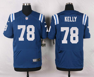 Men's Indianapolis Colts #78 Ryan Kelly Royal Blue Team Color Stitched NFL Nike Elite Jersey