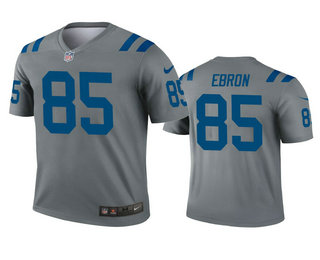 Men's Indianapolis Colts #85 Eric Ebron Gray Inverted Legend Jersey