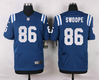 Men's Indianapolis Colts #86 Erik Swoope Royal Blue Team Color NFL Nike Elite Jersey