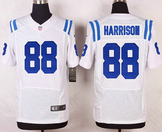 Men's Indianapolis Colts #88 Marvin Harrison White Retired Player NFL Nike Elite Jersey