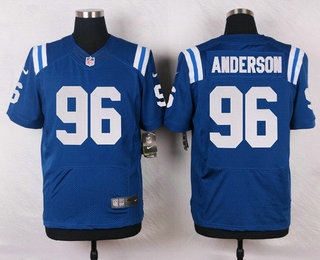 Men's Indianapolis Colts #96 Henry Anderson Royal Blue Team Color NFL Nike Elite Jersey