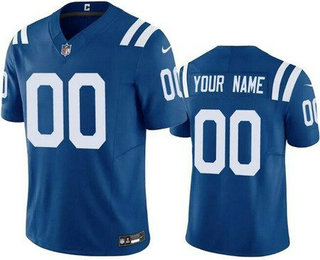 Men's Indianapolis Colts Customized Limited Blue FUSE Vapor Jersey