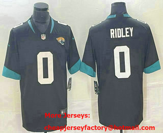 Men's Jacksonville Jaguars #0 Calvin Ridley 2022 Black Vapor Limited Stitched Jersey