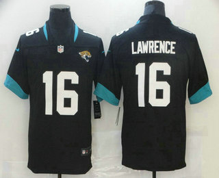 Men's Jacksonville Jaguars #16 Trevor Lawrence Black 2021 Vapor Untouchable Stitched NFL Nike Limited Jersey