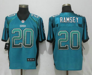 Men's Jacksonville Jaguars #20 Jalen Ramsey Green Drift Stitched NFL Nike Fashion Jersey