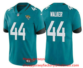 Men's Jacksonville Jaguars #44 Travon Walker 2022 Teal Vapor Untouchable Limited Stitched Jersey