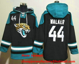 Men's Jacksonville Jaguars #44 Travon Walker Black Ageless Must Have Lace Up Pullover Hoodie